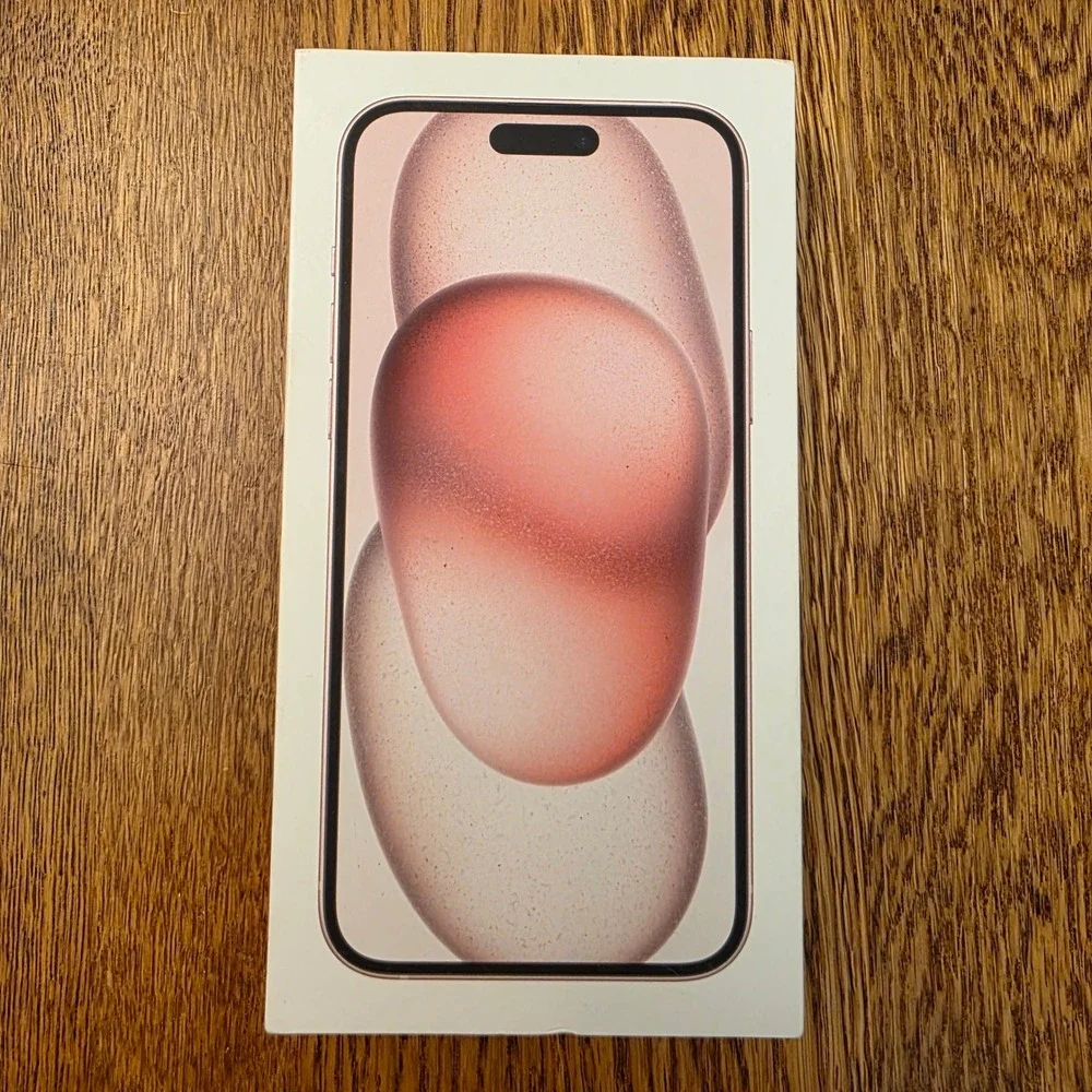 Apple iPhone Box Only 15 plus Pink Smartphone Empty